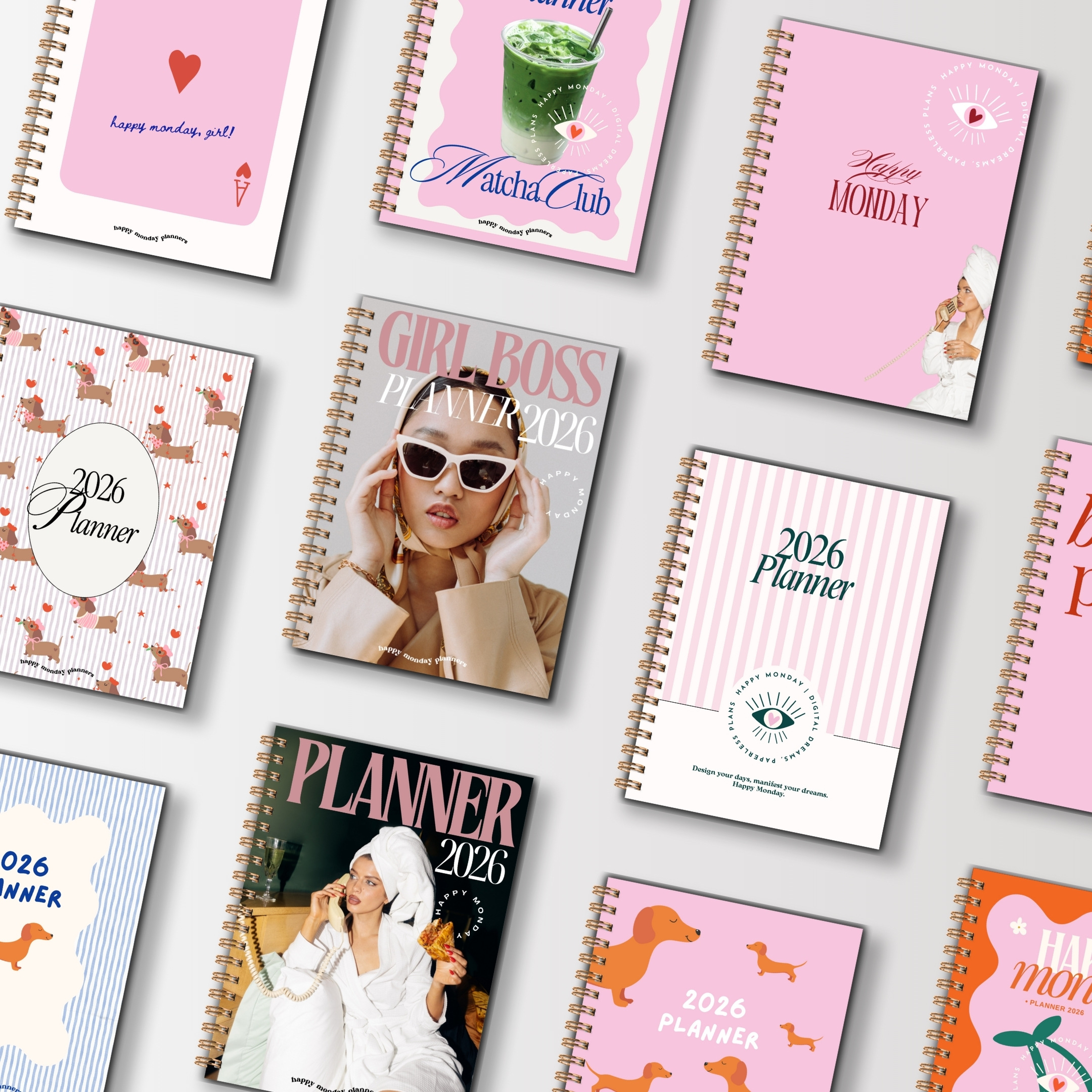 Zestaw 11 wymiennych okładek do planerów