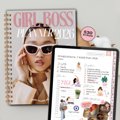 Planer cyfrowy 2026 Girl Boss - 530 stron