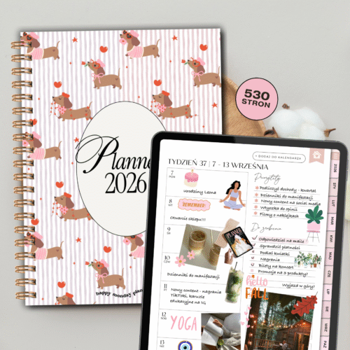 Planer cyfrowy 2026 Bonjour Monday - 530 stron