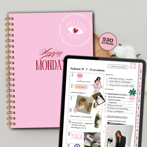 Planer cyfrowy 2026 Glam Monday - 530 stron