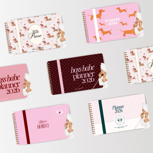 Zestaw 6 wymiennych okładek do planerów poziomych