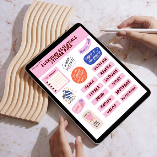 Naklejki Everyday Essentials - zestaw ponad 100 naklejek cyfrowych